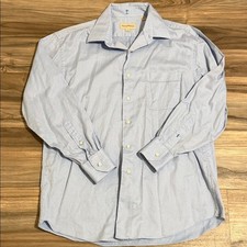 Tommy Bahama Light Blue Button Up Dress Shirt Men  s Size 16 Cotton