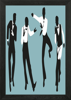 Salsa tanzt gerahmtes Wandbild Poster Leinwanddruck Bild
