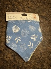 le b b FAVORITE Bandana Drool Bibs 3 Pack Cotton Animals Blue/White/Grayi