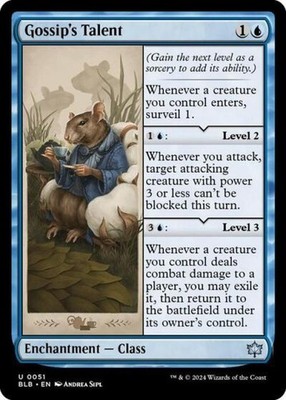 Gossip's Talent - NM Foil U : Bloomburrow