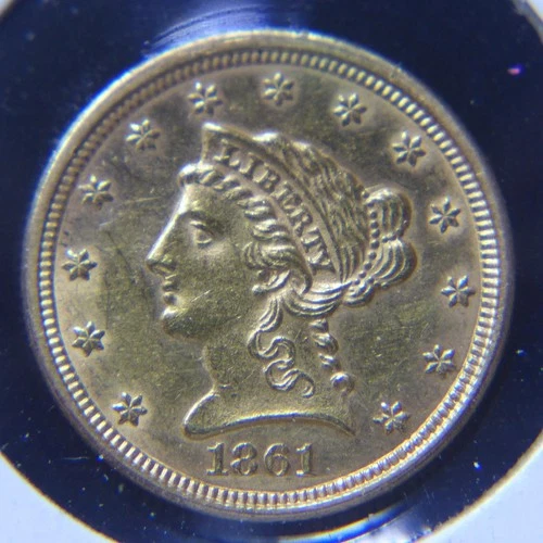 1861-P Liberty Quarter Eagle — photo from the most recent tracked eBay sale