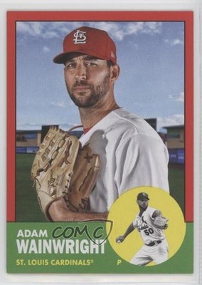 2022 Topps Archives 1963 Topps Design Red 24/75 Adam Wainwright #60 04br