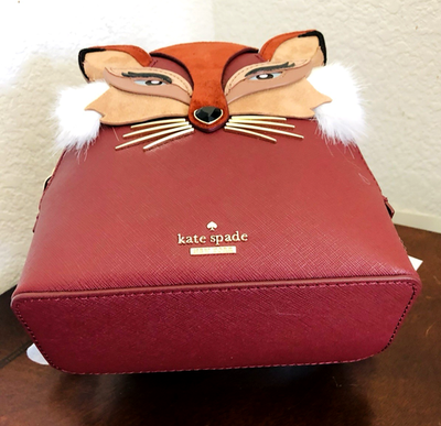 New Kate Spade So Foxy Binx Mini Backpack Crossby Bag Fox  display picture 2