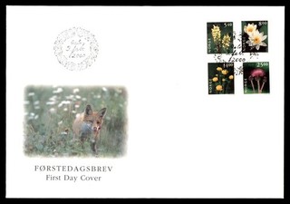 Mayfairstamps Norway FDC 2000 Flowers Combo Fox First Day Cover ccb_45781
