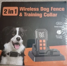 Wireless dog fence system with training collar with multi function charging base