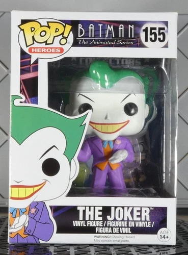 JOKER BTAS Funko Pop! 155 w/Protector Batman Animated Series Cartoon DC