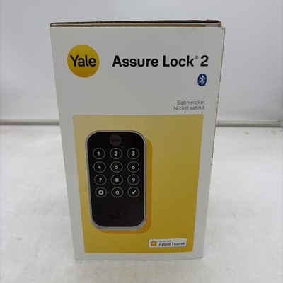 Yale Assure Lock 2 Bluetooth Touchscreen Keypad Deadbolt Lock Satin Nickel - NEW