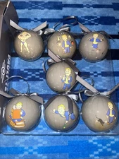 EB Games ThinkGeek Fallout What Makes You SPECIAL Set of 7 Ball Ornaments READ