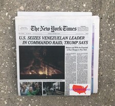 NEW YORK TIMES - SUNDAY JANUARY 4, 2026 (HISTORY! US SEIZES VENEZUELA - MADURO)