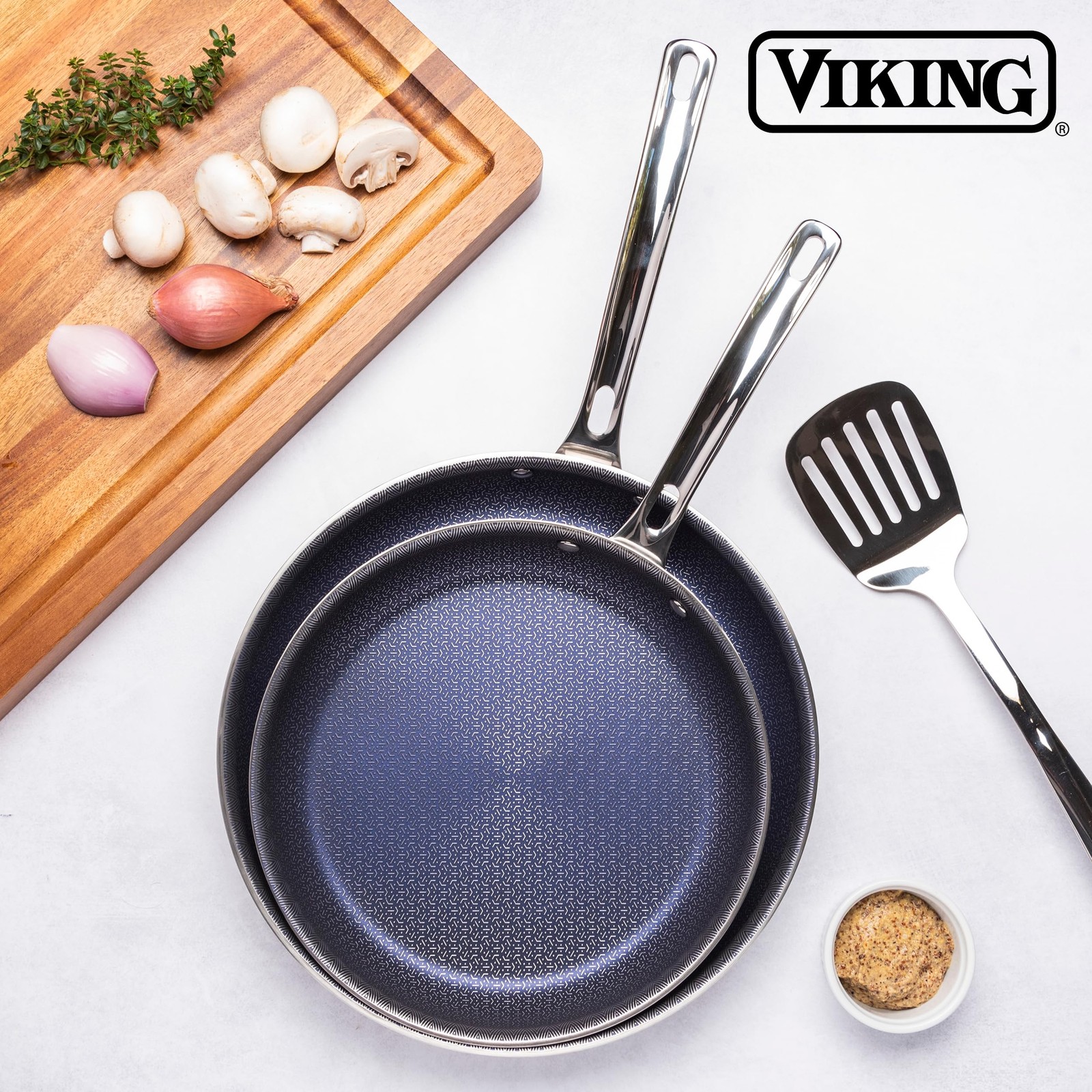 Handless Pans 3-Ply Non Stick Frying Pan, 8 Inch Hybrid Plus Stainless Steel Kitchen ...