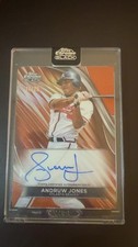 Topps Chrome Black Andruw Jones Atlanta Braves Certified Autograph Card 14/25