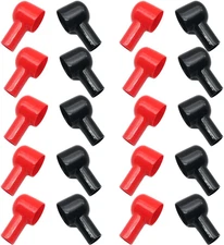 UUniversal 20Pcs Battery Terminals Boots Covers, 20X12Mm Insulating Protector