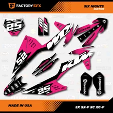 Pink Racing Graphics Kit fits KTM 19-22 SX SXF XC XCF 125 150 250 350 450 6N