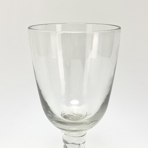 Antique Holmegaard Denmark Hand Blown Twist Porter Glass Large Wine Glass Goblet - Picture 7 of 9