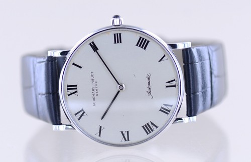 Audemars Piguet Uhr Ultra thin Cal 2120 Automatic silver Roman Dial 18K Wg Dress - Bild 12 von 19