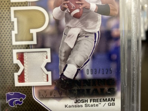 2010 SPx Winning Materials Josh Freeman 3/125 #WMP-FR Kansas State~Tampa Bay ๐ - Picture 4 of 5