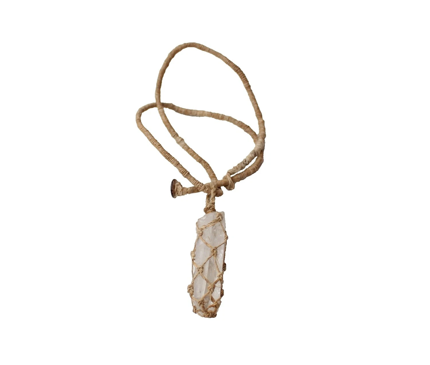 Colgante de cáñamo Collares y colgantes hechos a mano