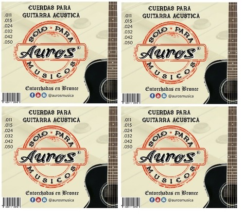 Cuerdas para Guitarra Acústica la española AUROS |