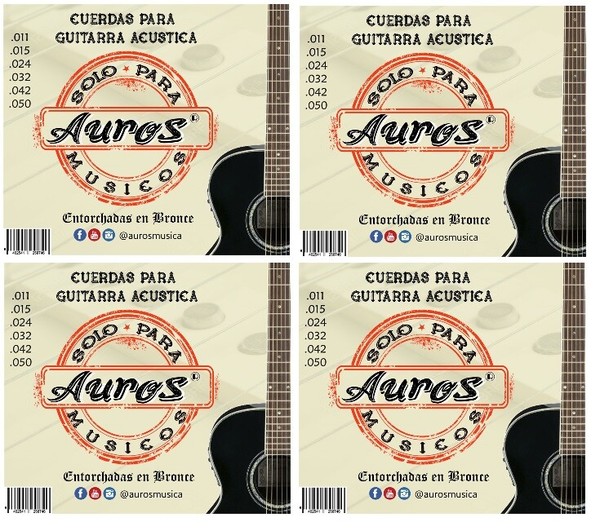 Cuerdas para Guitarra Acústica de la marca española AUROS