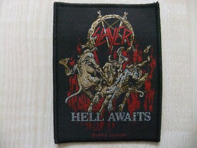 Slayer Hell Awaits Aufnäher Patch Testament Anthrax Sepultura Overkill Pantera