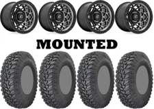 Kit 4 GBC Parallax Tires 35x10-15 on Fuel Unit Gray Wheels POL