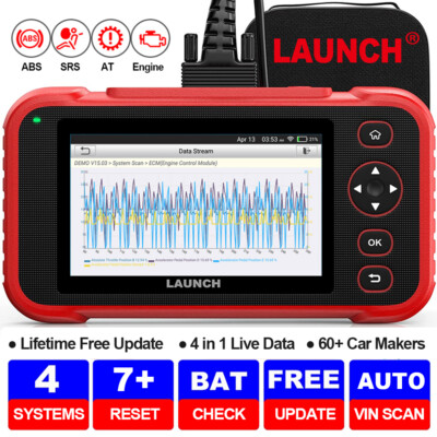 LAUNCH CRP123I v3.0 OBDII Scanner Car Engine ABS SRS Transmission TPMS DPF Oil