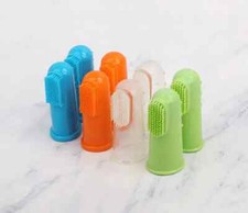 5 PCS Soft Finger Toothbrush Pet Dog Cat Dental Cleaning Care Brush Teeth