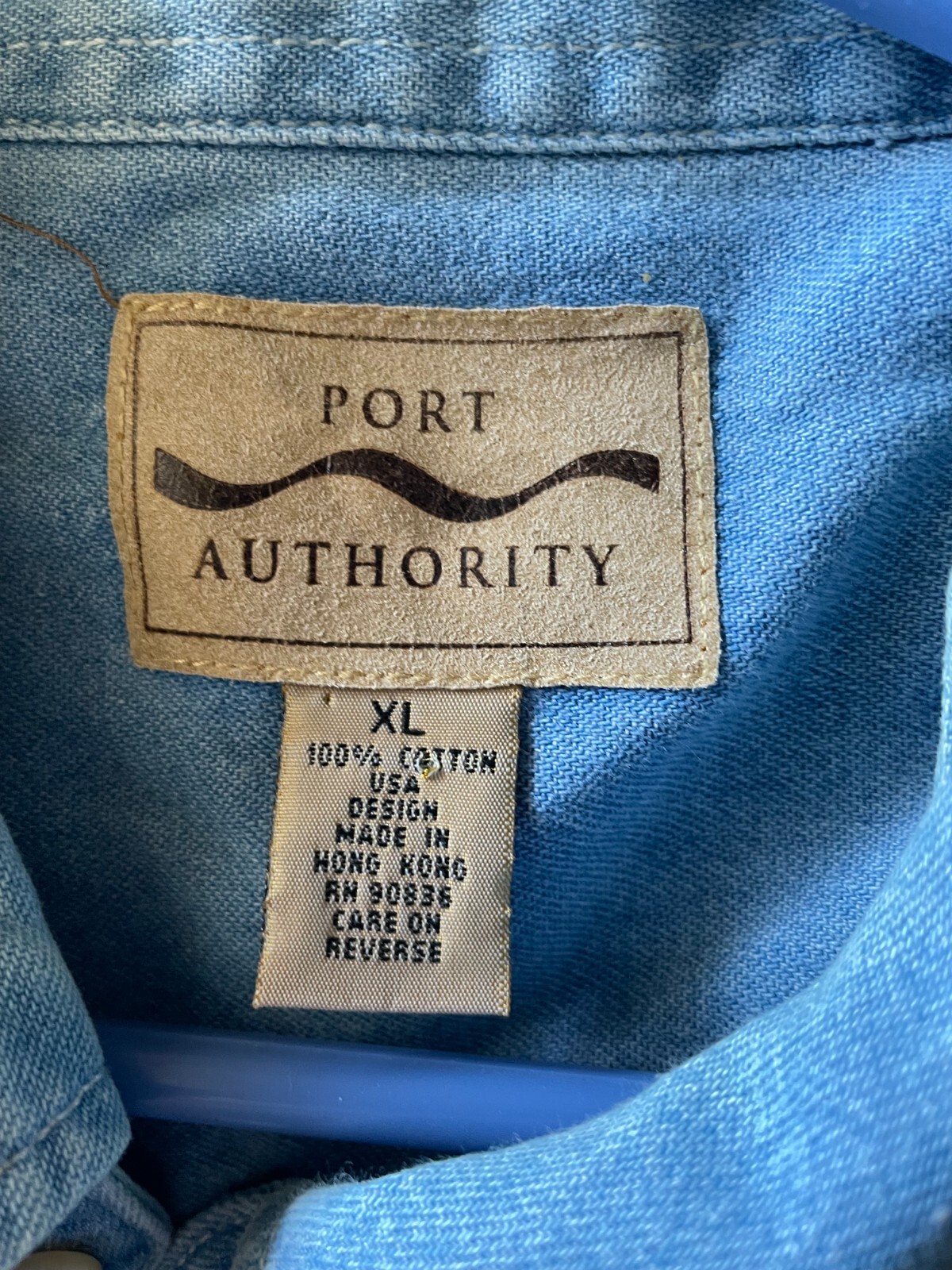 Vintage Microsoft Professional Chambray Men’s  Sh… - image 3