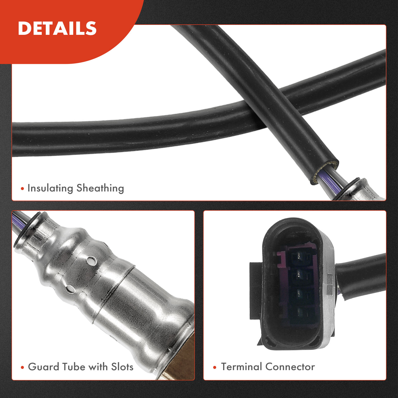 4pcs O2 Oxygen Sensor for Audi R8 2008-2012 2014-2015 4.2L Upstream & Downstream