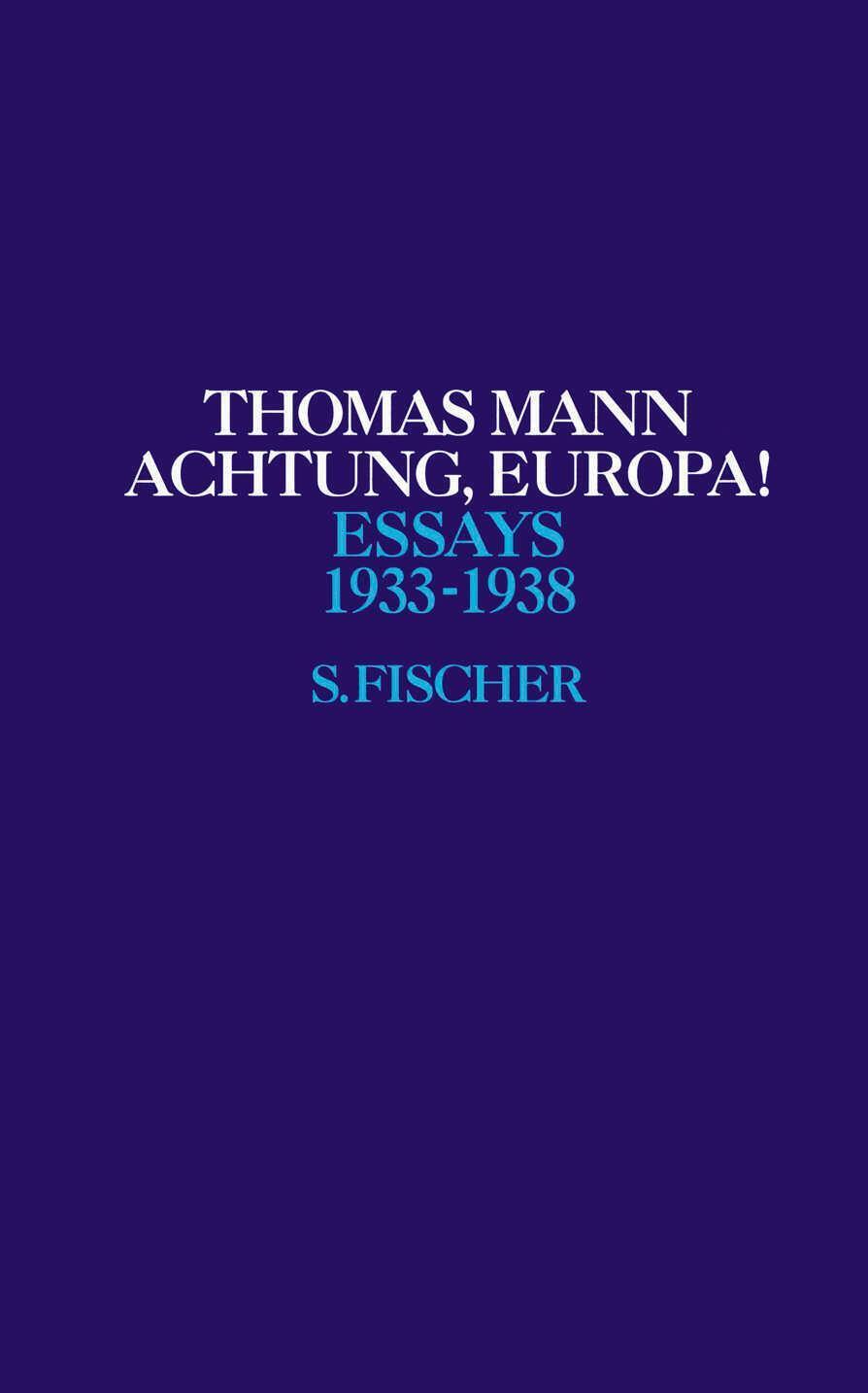 Thumbnail - Achtung, Europa Thomas Mann