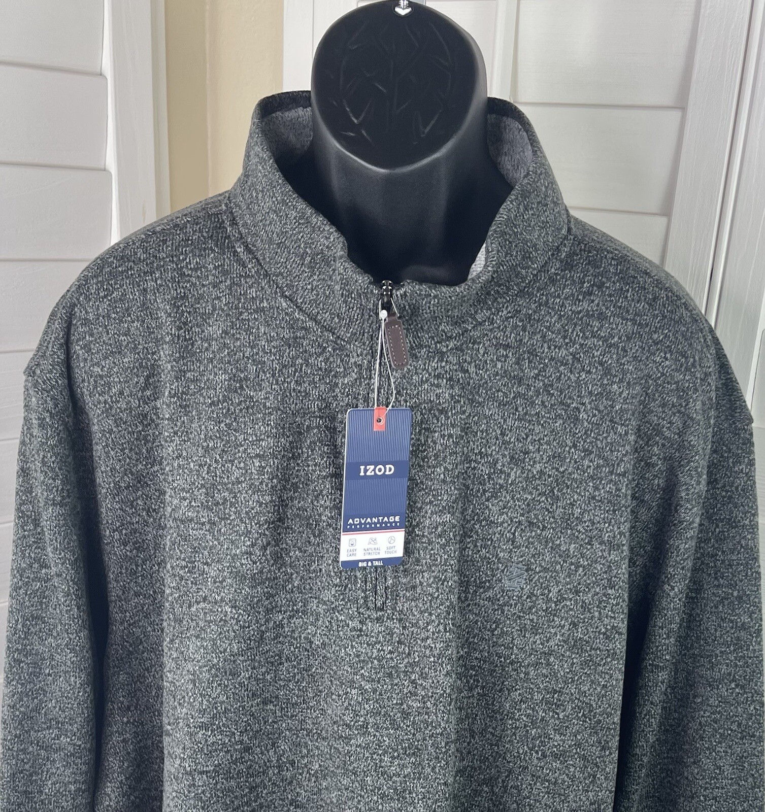 Zip Fleece Gray Pullover 