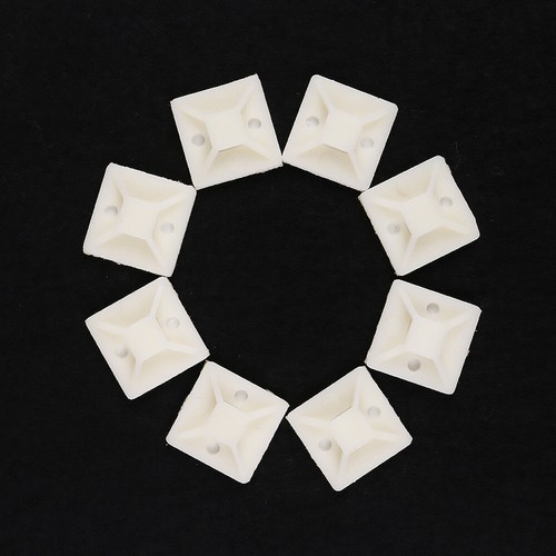 10-50Stück Kabelbinder Halterungen Draht Basis Halter selbstklebend 19mm x 19mm' - 第 10/13 張圖片