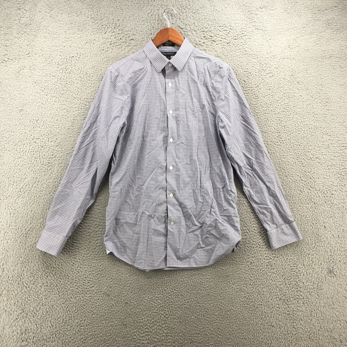 Banana Republic Button Up Slim Fit Dress Shirt Mens M Blue Collared Long Sleeves | eBay Banana Republic Button Up Slim Fit Dress Shirt Mens M Blue Collared Long Sleeves | eBay