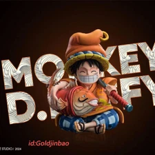 YZ Studios One Piece Fish Monkey D Luffy Resin Statue WCF Scale In Stock New