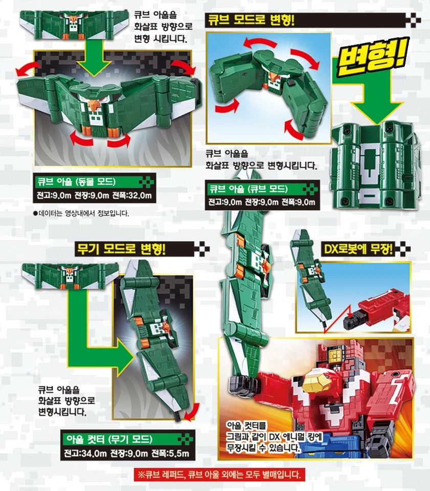 Power Ranger Doubutsu Sentai Zyuohger ZYUOH CUBO DE LEOPARDO Y BÚHO Animal Bandai Foto 4 de 4