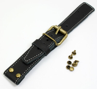WW 20 22 24 26mm Vintage für feste Stege Fliegerband passt Laco Lange Lemania