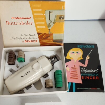 Professional Buttonholer by Singer For Slant Needle Zig-Zag Sewing Machines