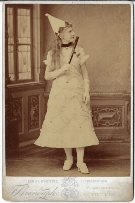 SCHAUSPIELERIN, alte Fotografie um 1900, Friedrich Brandseph, Stuttgart