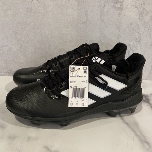 Adidas Adizero Afterburner 8 Pro Black Baseball Cleats FZ4220 Men's Sz