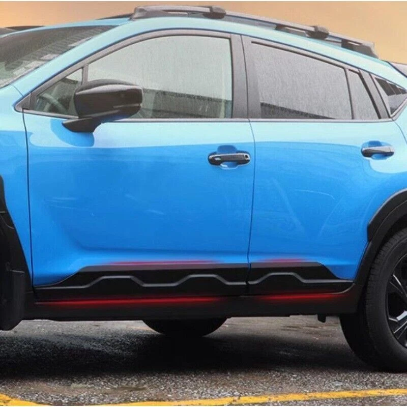 4 PIEZAS Cubierta Moldura Cuerpo Moldura Lado Puerta Negro Para Subaru Crosstrek 2024-2025 NUEVO Foto 3 de 4