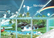PUBLICITE ADVERTISING 106  1983  Technal baie vitrée (2p)  Alu vision aluminium