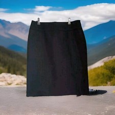 AUTONOMY Womens Grey A Line Casual Lined Skirt Size 14 W32" 