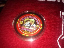 Stardust 2005 UNLV Rebels Jerry Tarkanian Autographed Vegas Casino Chip RARE!