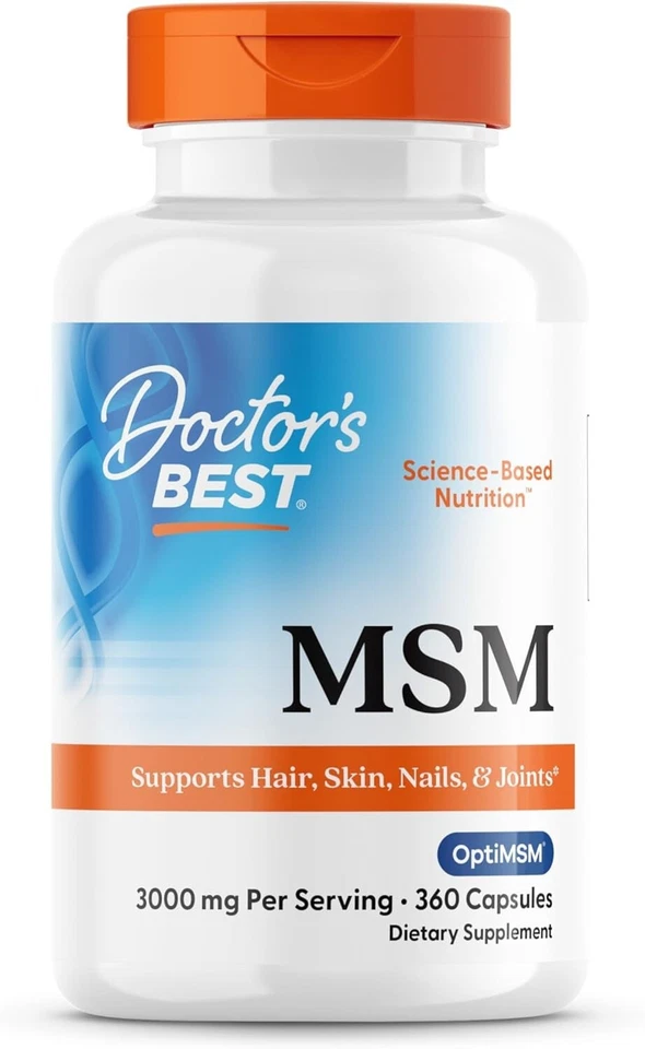 3000 mg MSM by Doctors BEST - Supports Hair, Skin, Nails & Joint Integrity - Image 3 of 4