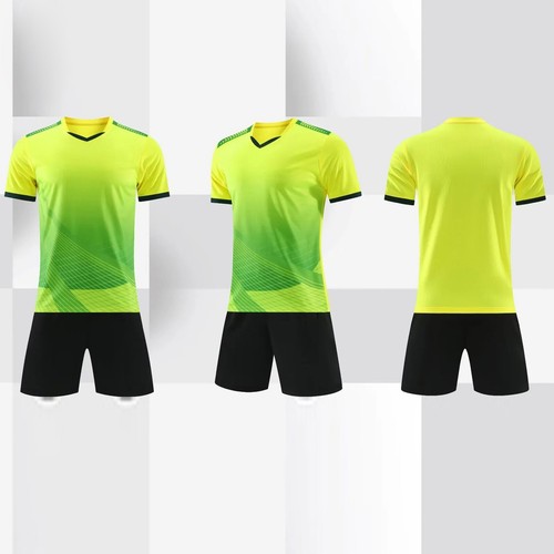 Unisex Kids Girls Sport Team Outfit Football Soccer Jersey Short Sleeve V Neck - Picture 64 of 79