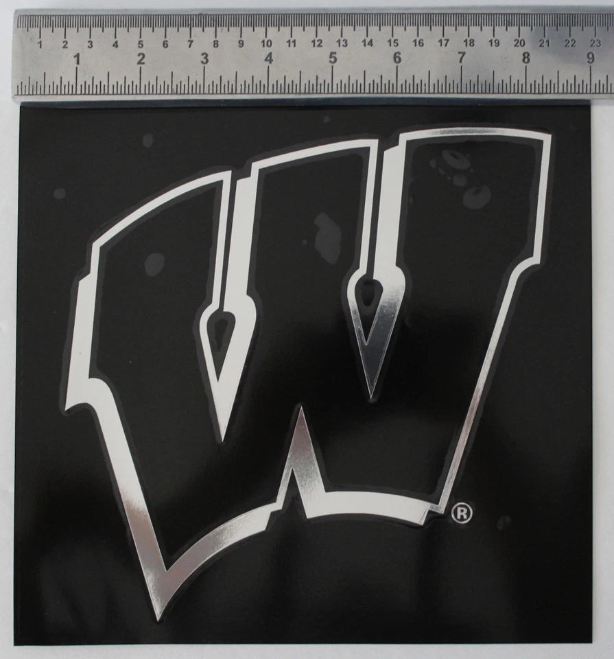 University Of Wisconsin-Madison Lic Chrome Sticker Qlty NCAA Car Window Decal - Image 3 of 4
