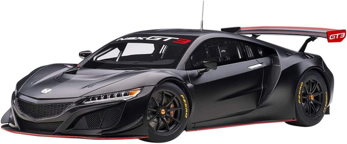 AUTOart 81899 1/18 Honda NSX GT3 2018 Matte Black Die-cast Model