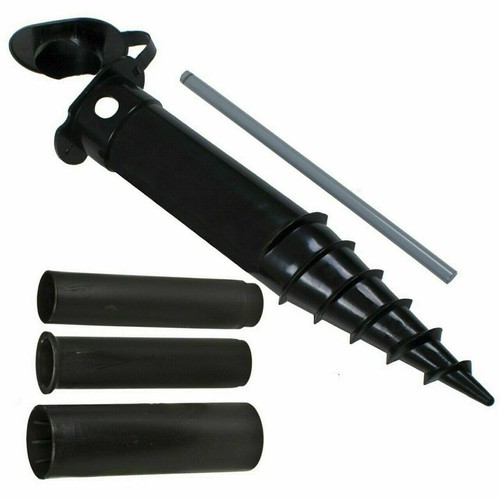 4 Arm Wäschespinne Outdoor Wäscheleine Wäschetrockner Gratis Erdspieß & Abdeckung - Bild 9 von 15
