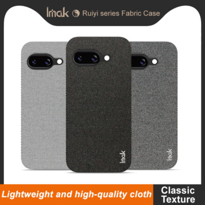 IMAK For Google Pixel 9a Luxury Texture Matte Fabric Touch Cloth Cover Case