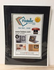 FODEEZ Black Adhesive Display Frame 4x6 REUSABLE Dry Erase